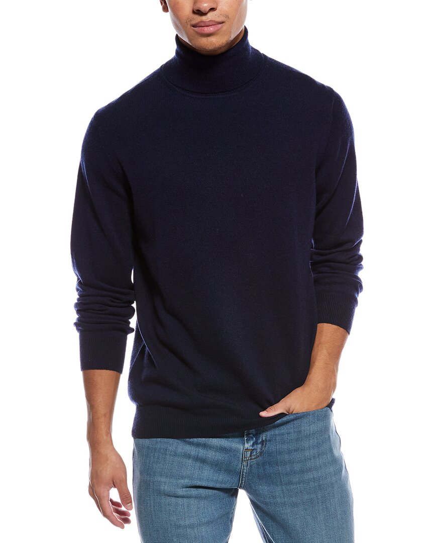 Scott & Scott London Brodie Cashmere Classic Wool & Cashmere-blend Turtleneck Sweater In Animal Print