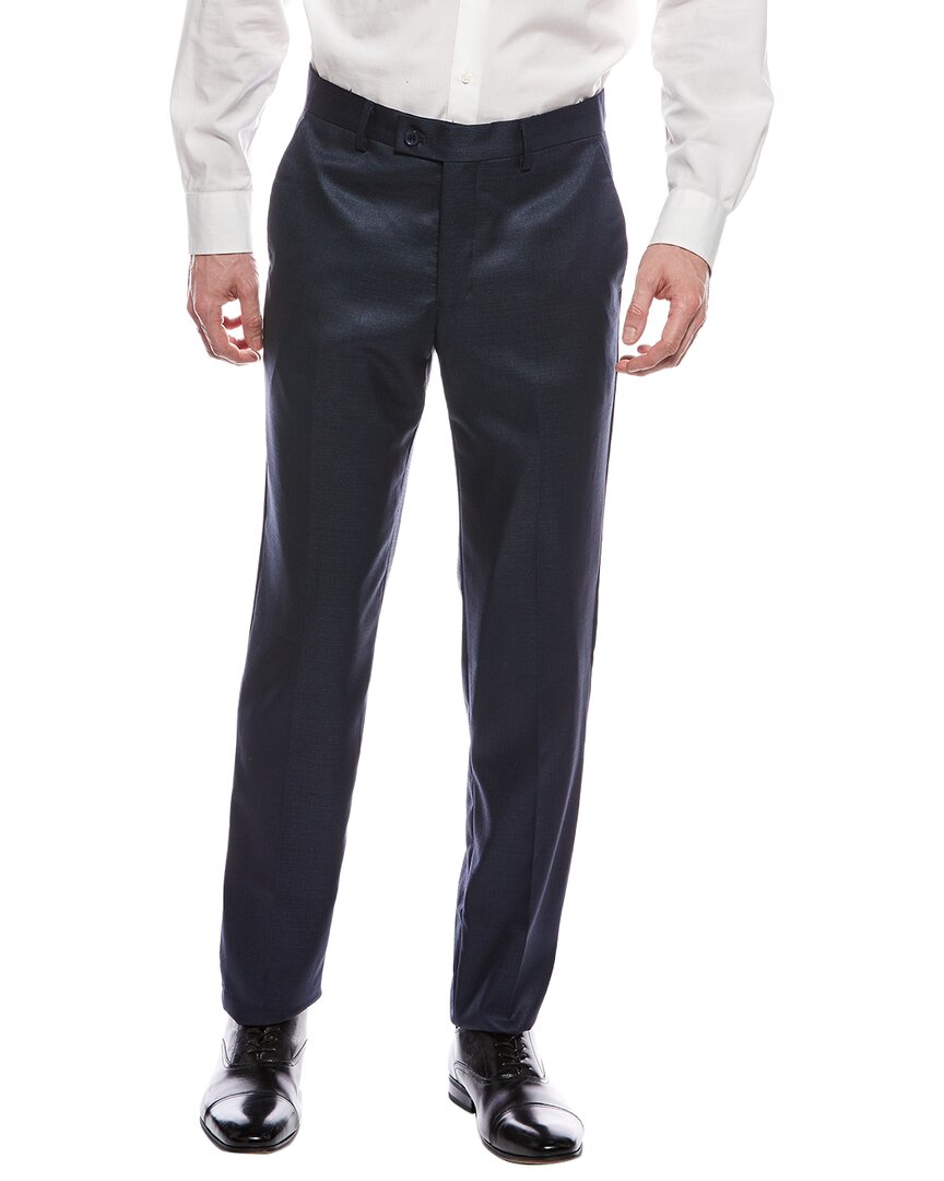 Scotch & Soda Solid Basic Amsterdam Trouser In Blue