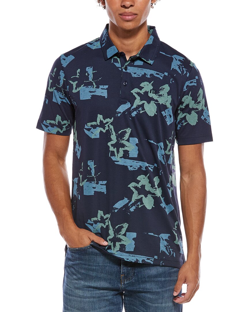 Travismathew Favorite Hello Polo Shirt In Blue