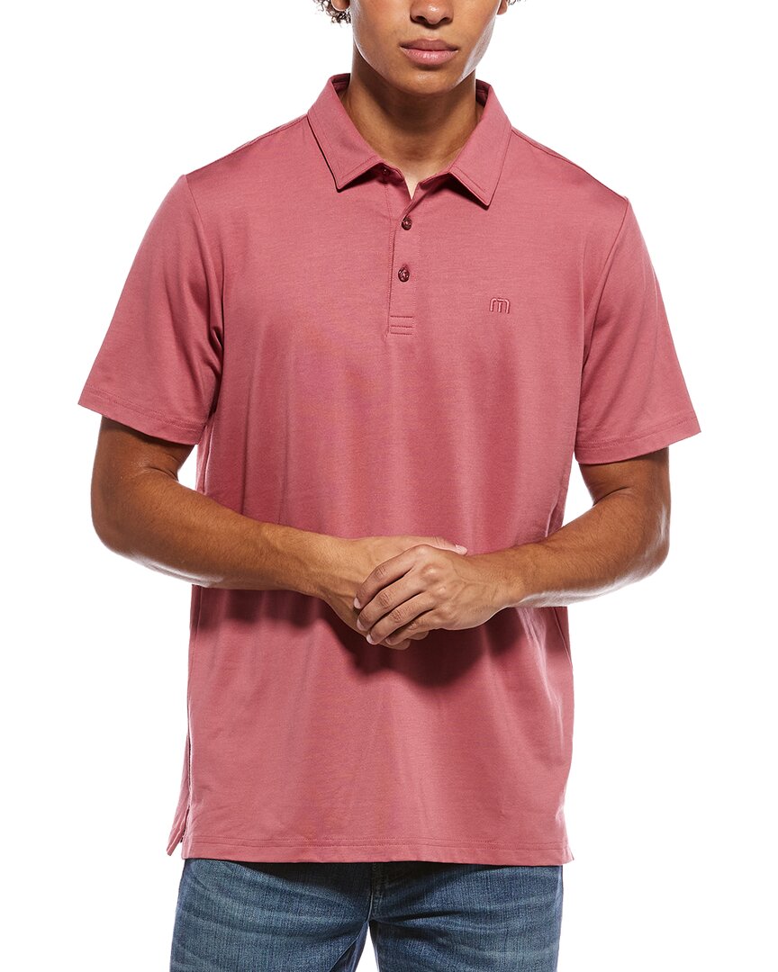 Travismathew Featherweight Performance Polo Shirt In Pink