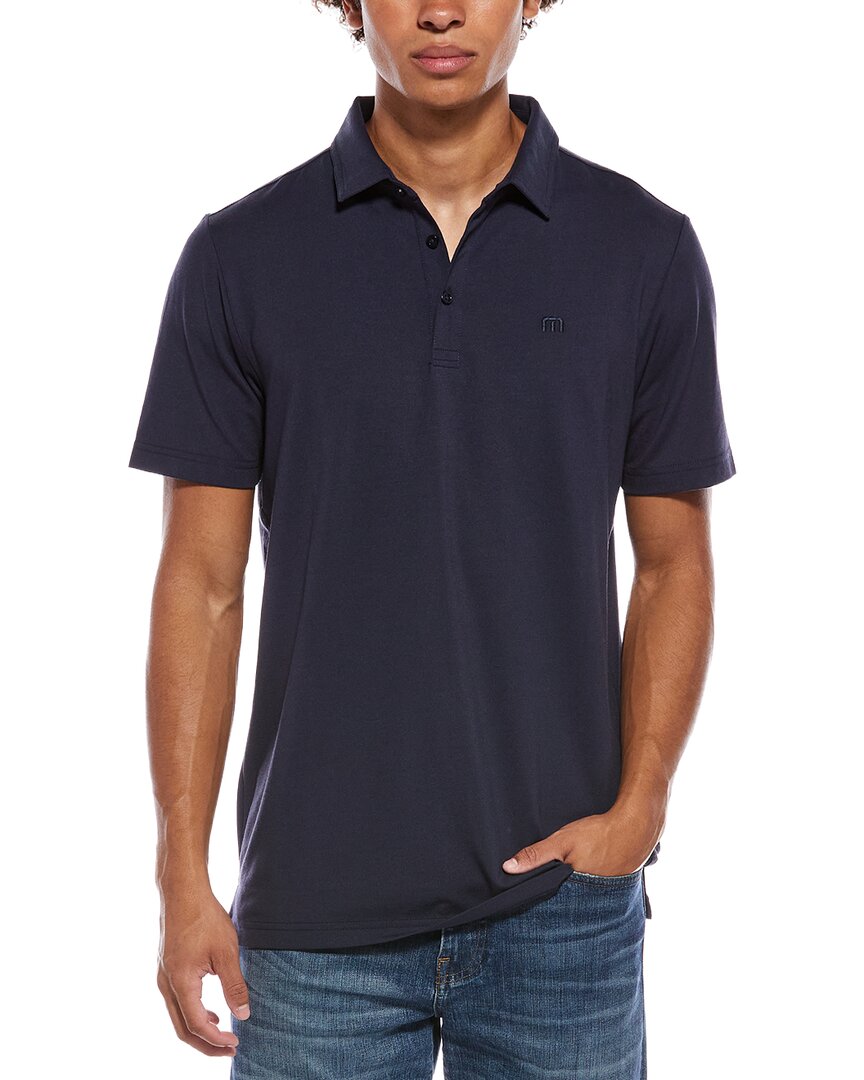Travismathew Featherweight Performance Polo Shirt In Blue