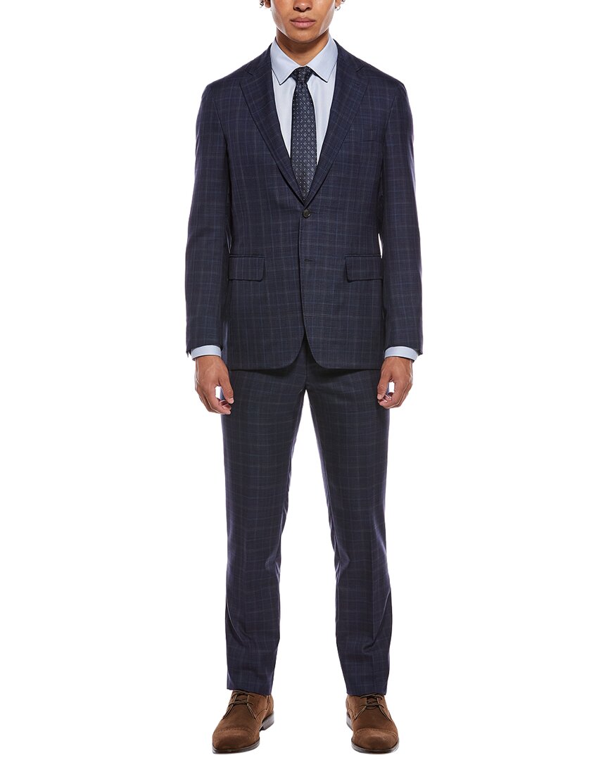 Canali 2pc Wool Suit In Blue