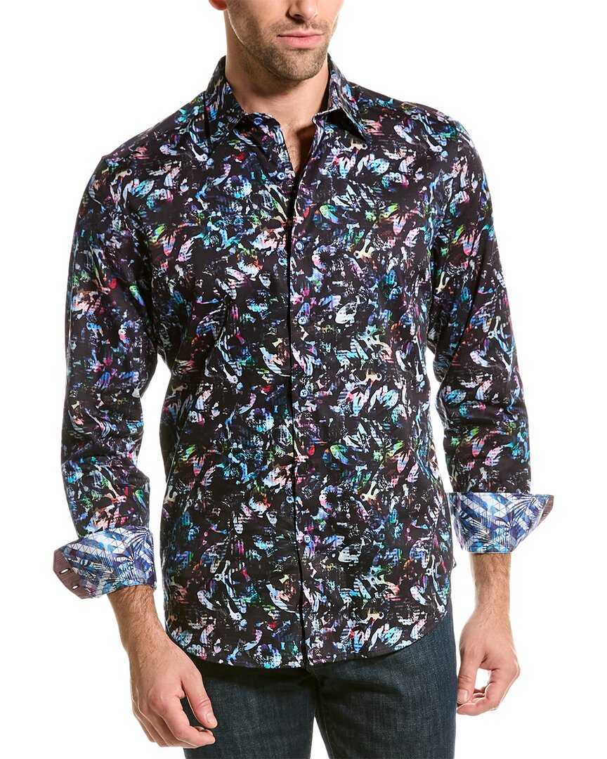 Robert Graham Edmore Long Sleeve Button Down Shirt In Blue