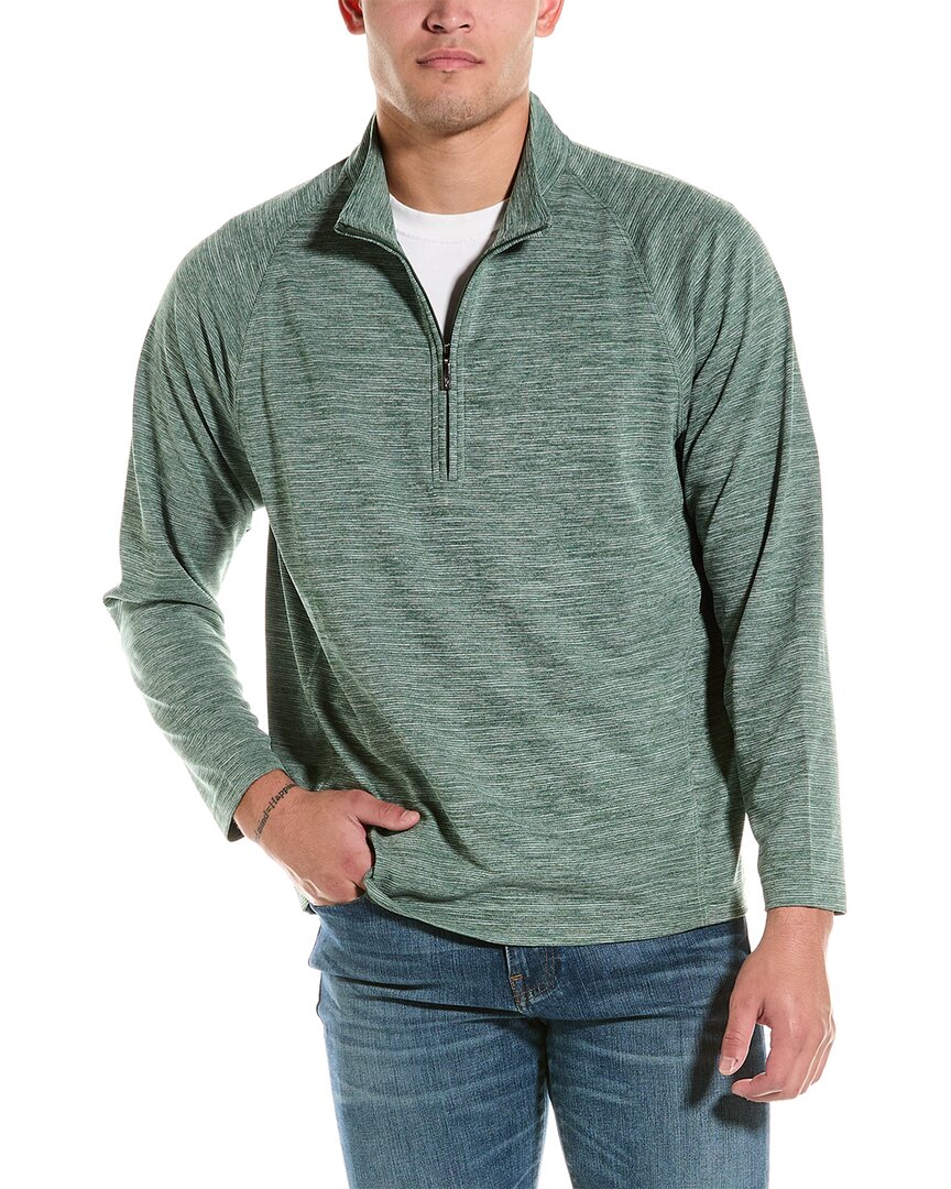 Tommy Bahama Play Action 1/2-zip Pullover In Green