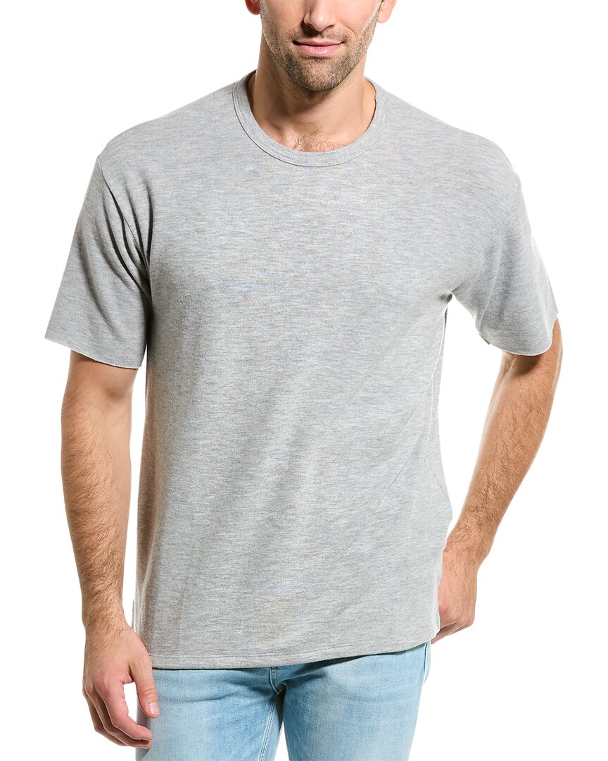 Shop Velvet By Graham & Spencer Newall Cozy T-shirt In Grey