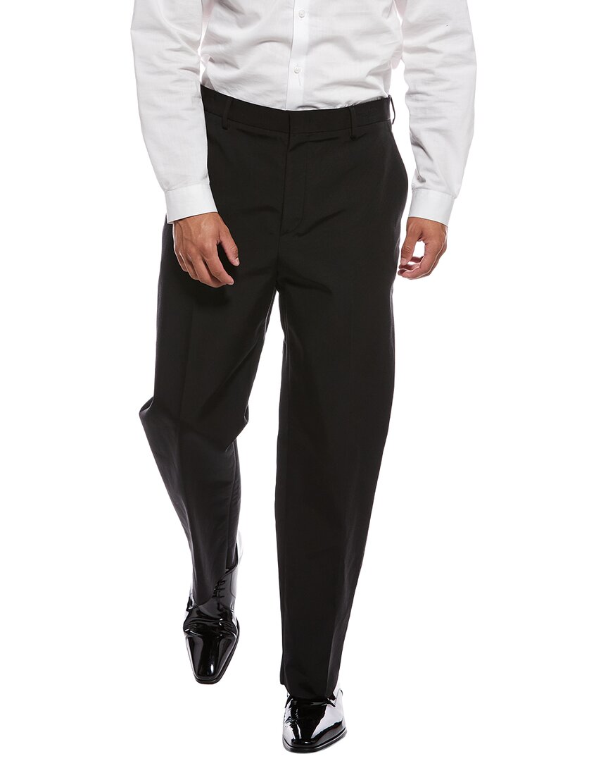 Valentino Solid Trouser In Black