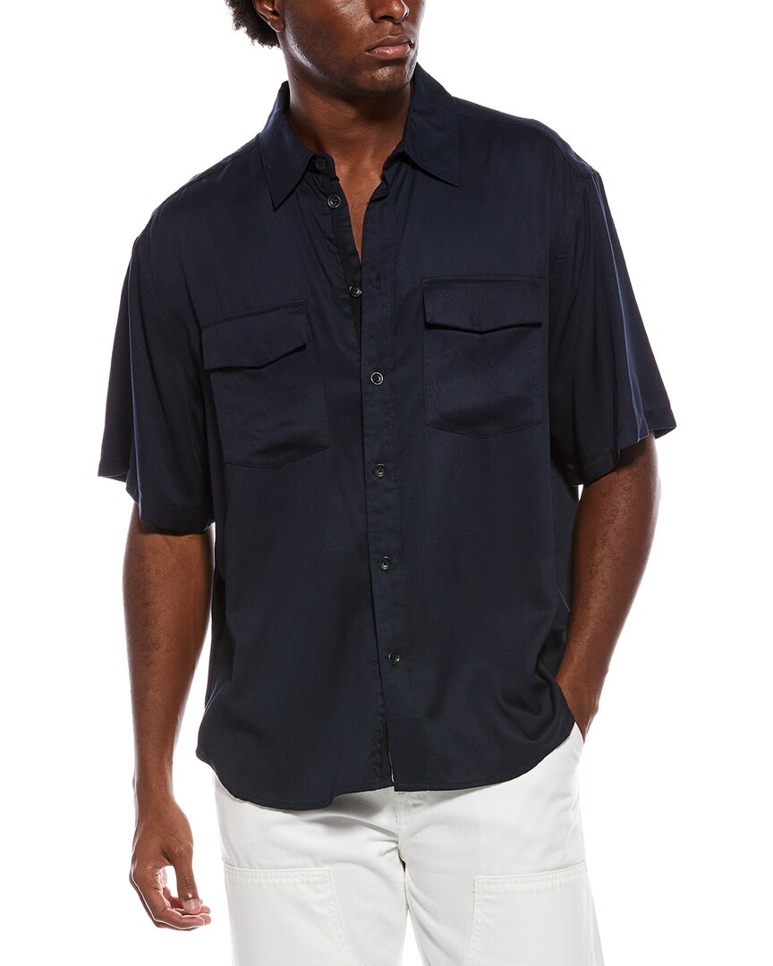 Rag & Bone Matthew Pocket Shirt In Blue