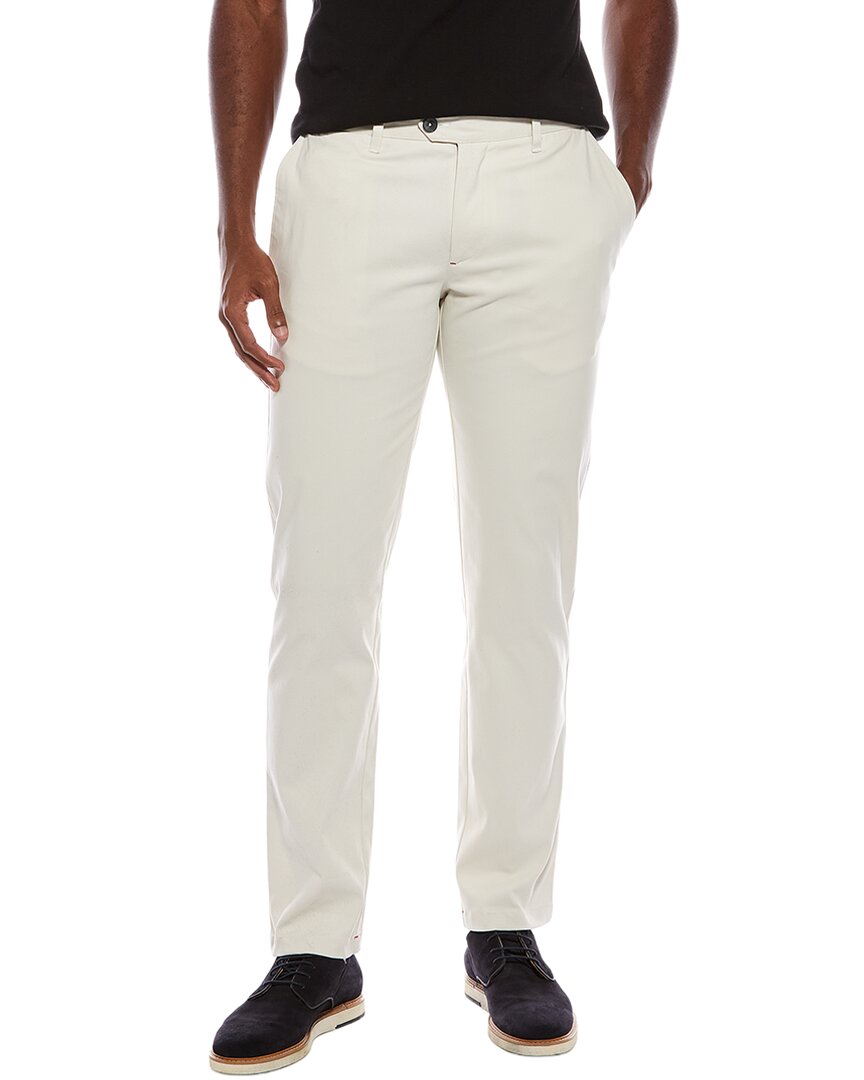 Isaia Solid Trouser In White