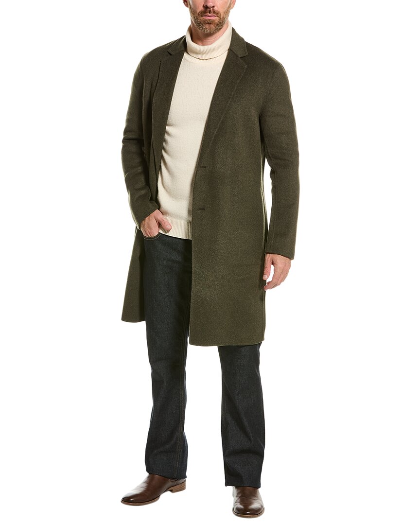 Pre-owned Allsaints Hanson Wool-blend Coat Men's In Green