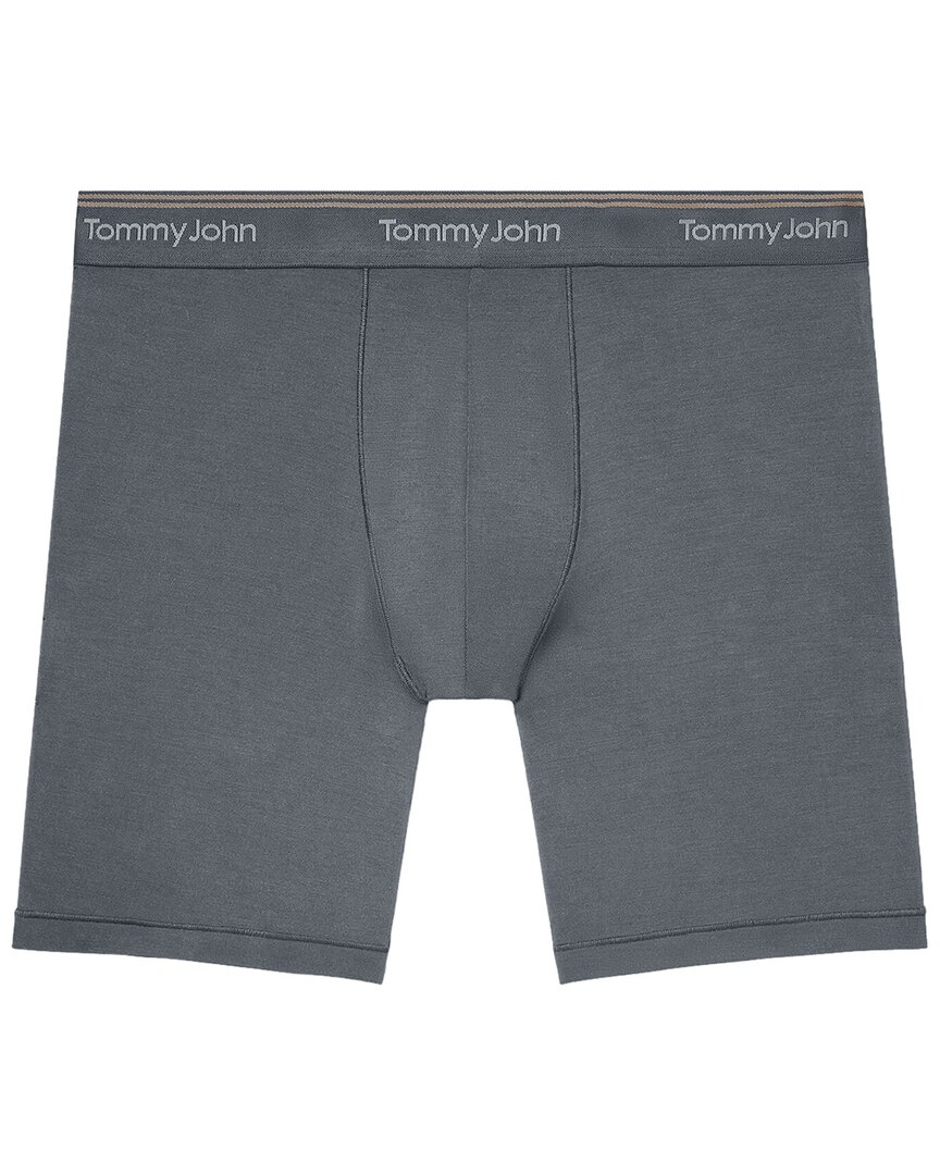 Tommy John Set Of 3 Ultra Soft Flex 6in Boxer Brief In Gray