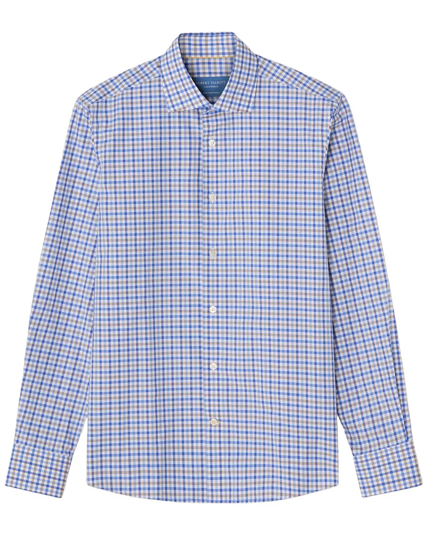 Robert Talbott Reynolds Bold Check Dress Shirt In Blue