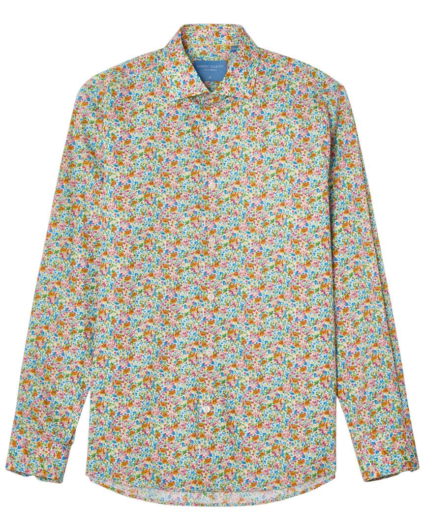 Robert Talbott Reynolds Spring Floral Print Shirt In Multi