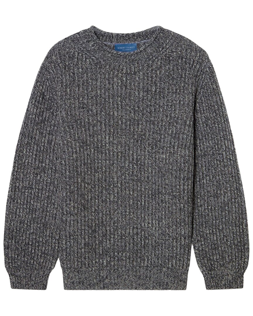 Robert Talbott Cashmere & Wool-blend Spencer Rollneck Sweater In 233-grey Melange