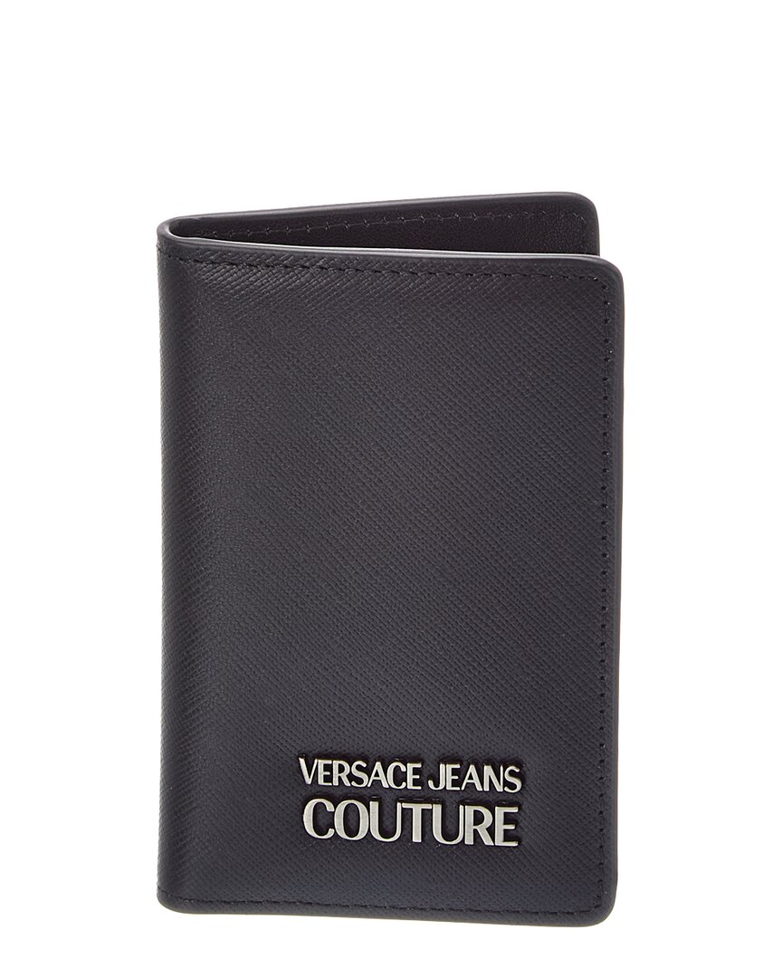 Versace Jeans Couture Leather Wallet In Black