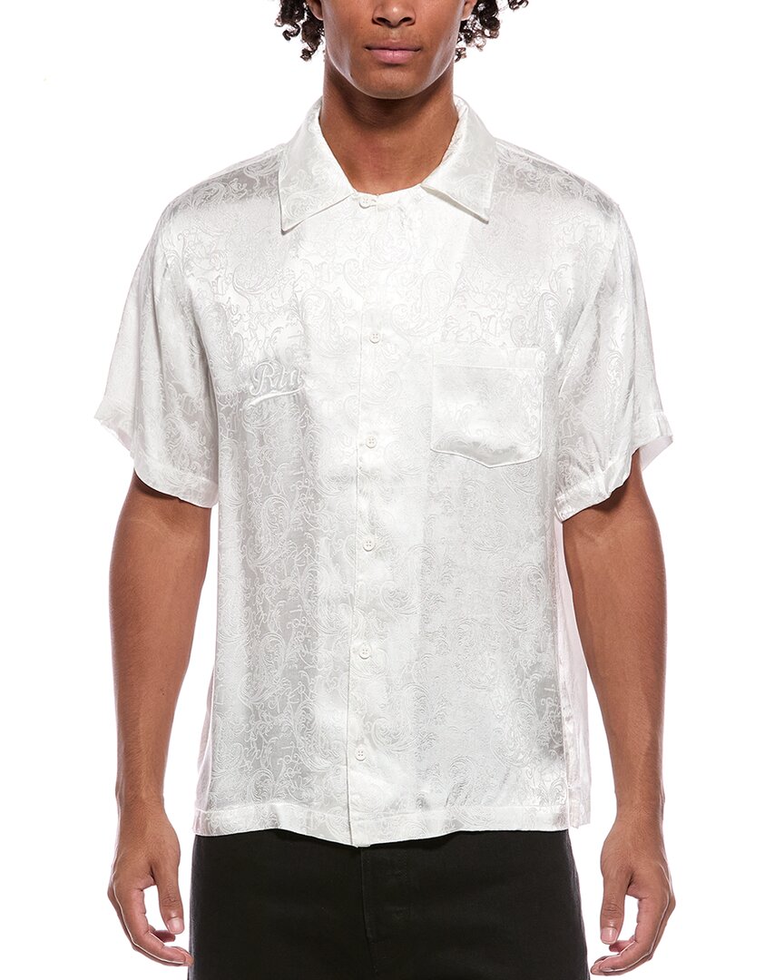 Rta George Jacquard Shirt In White