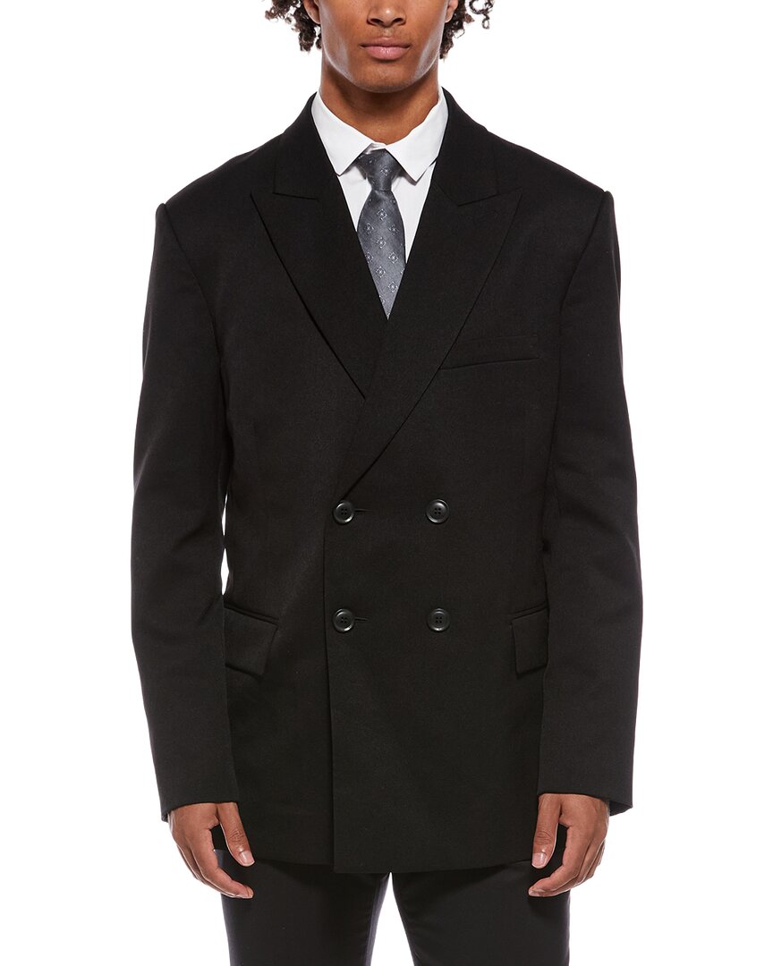 Rta Double Breasted Suit Jacket In Multi