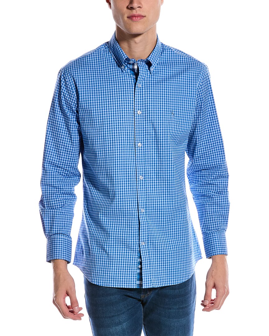 Shop Tailorbyrd Woven Shirt In Blue