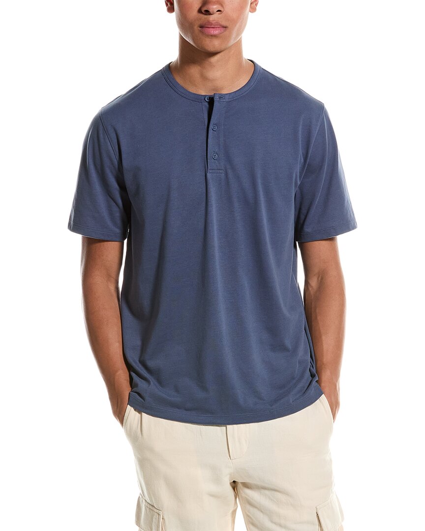 Vince Henley Shirt In Blue