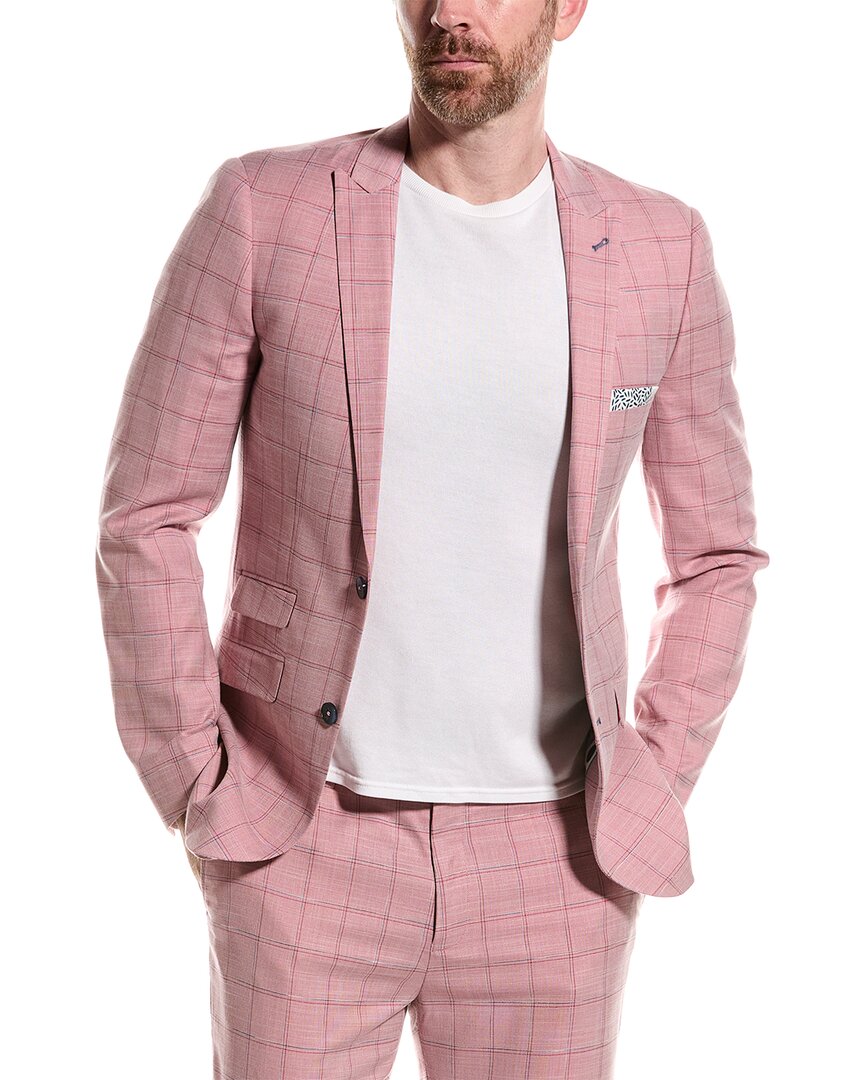 Paisley & Gray Ashton Slim Fit Jacket In Pink
