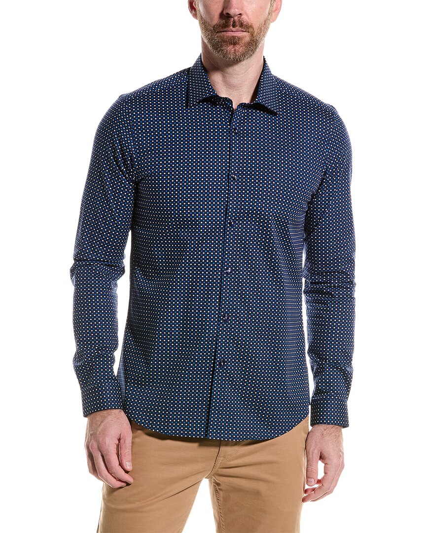 Shop Paisley & Gray Samuel Slim Fit Shirt In Blue