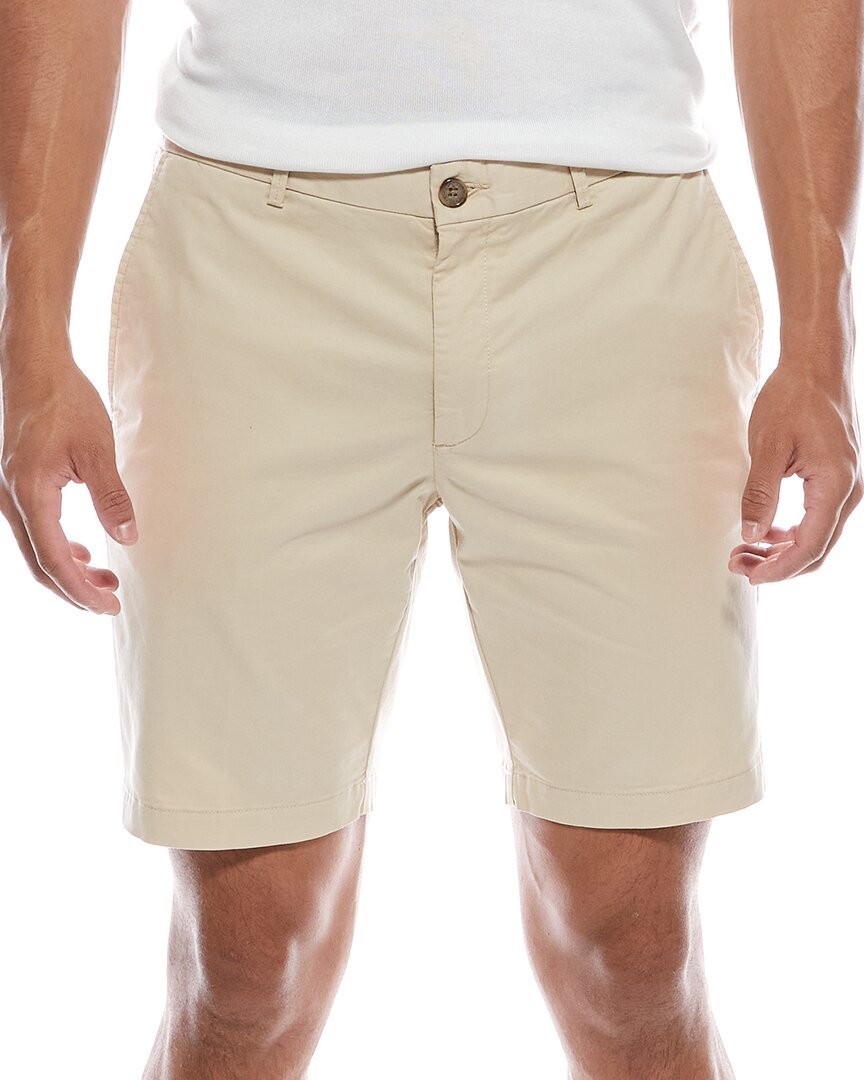 Scott Barber Microsanded Twill Short In Neutral
