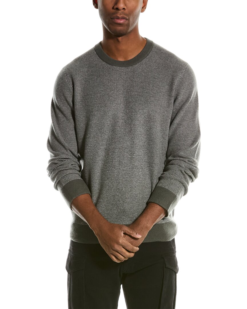 Vince Wool & Cashmere-blend Crewneck Sweater In Green