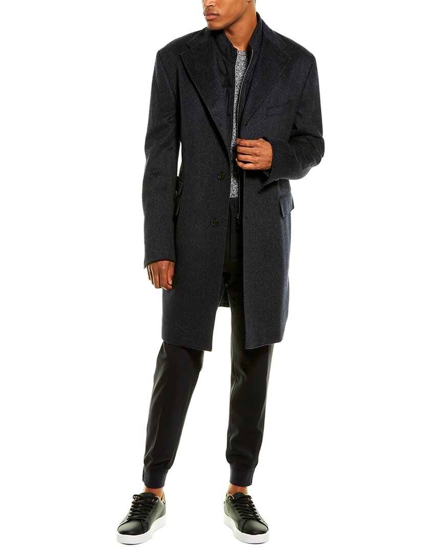 Image of Corneliani Wool-Blend Top Coat