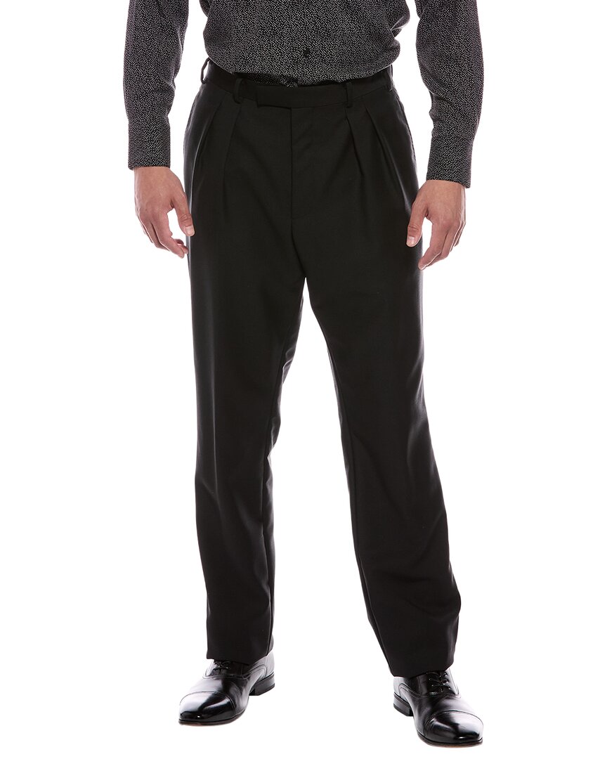 Blk Dnm Wool & Mohair-blend Trouser In Black