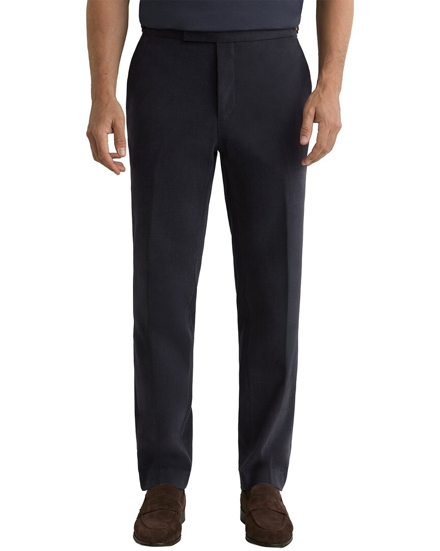 Reiss Regent Brushed Twill Trou Trouser In Navy