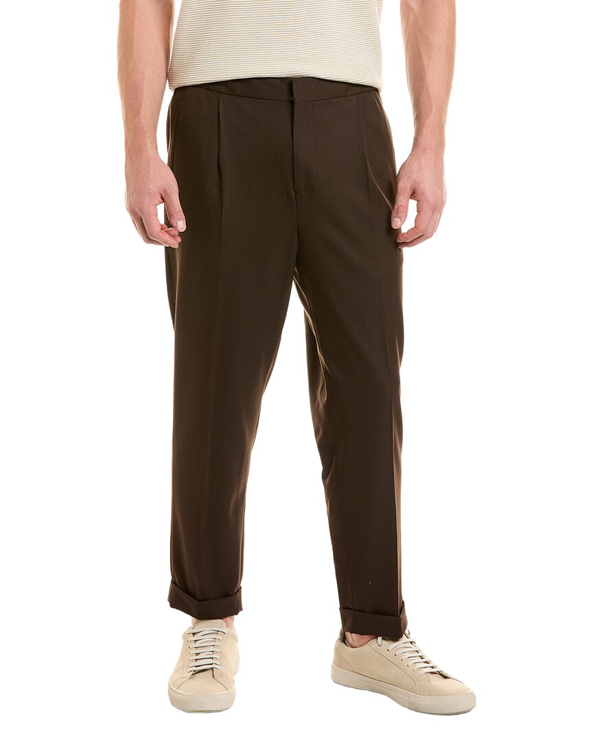 Reiss Brighton Relaxed Drawstring Trouser In Chocolate