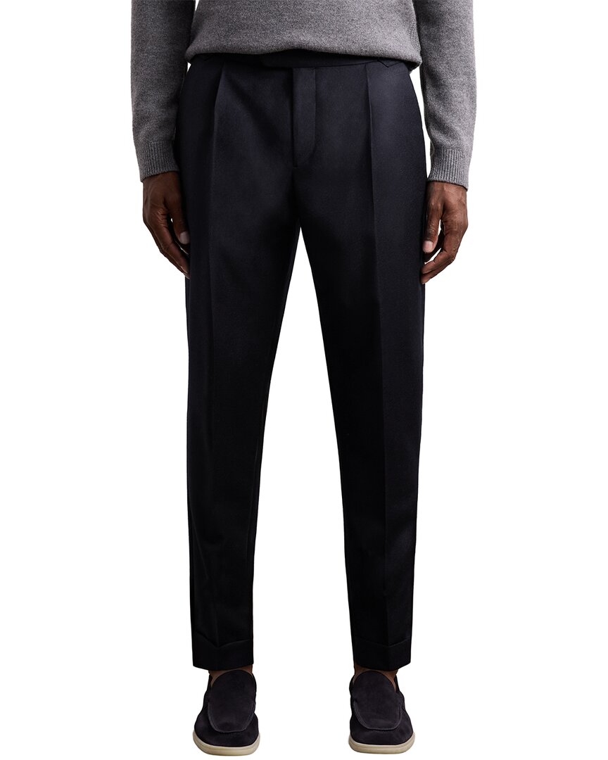 Reiss Cantwell Side Adjuster Trouser In Navy