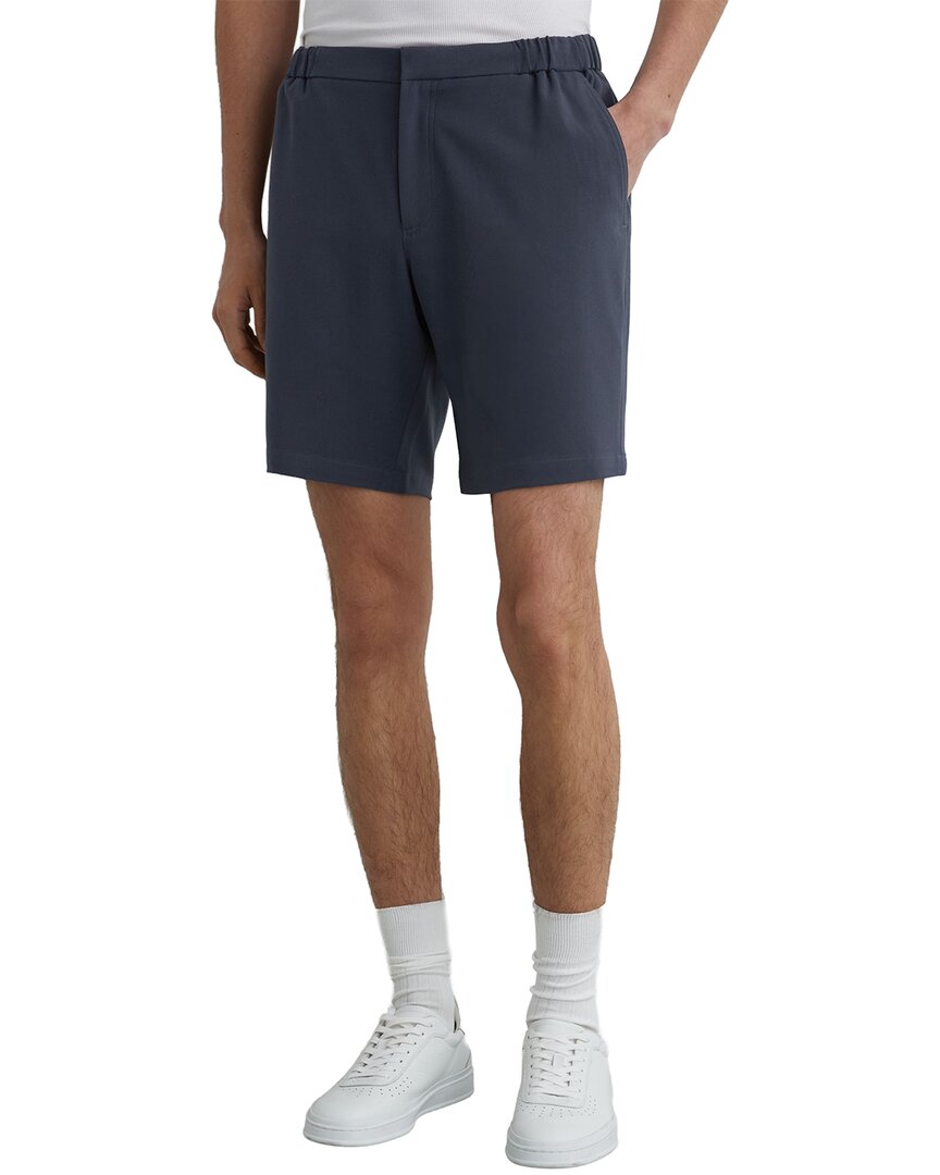 Reiss Deck Drawstring Chino Short In Airforce Blue