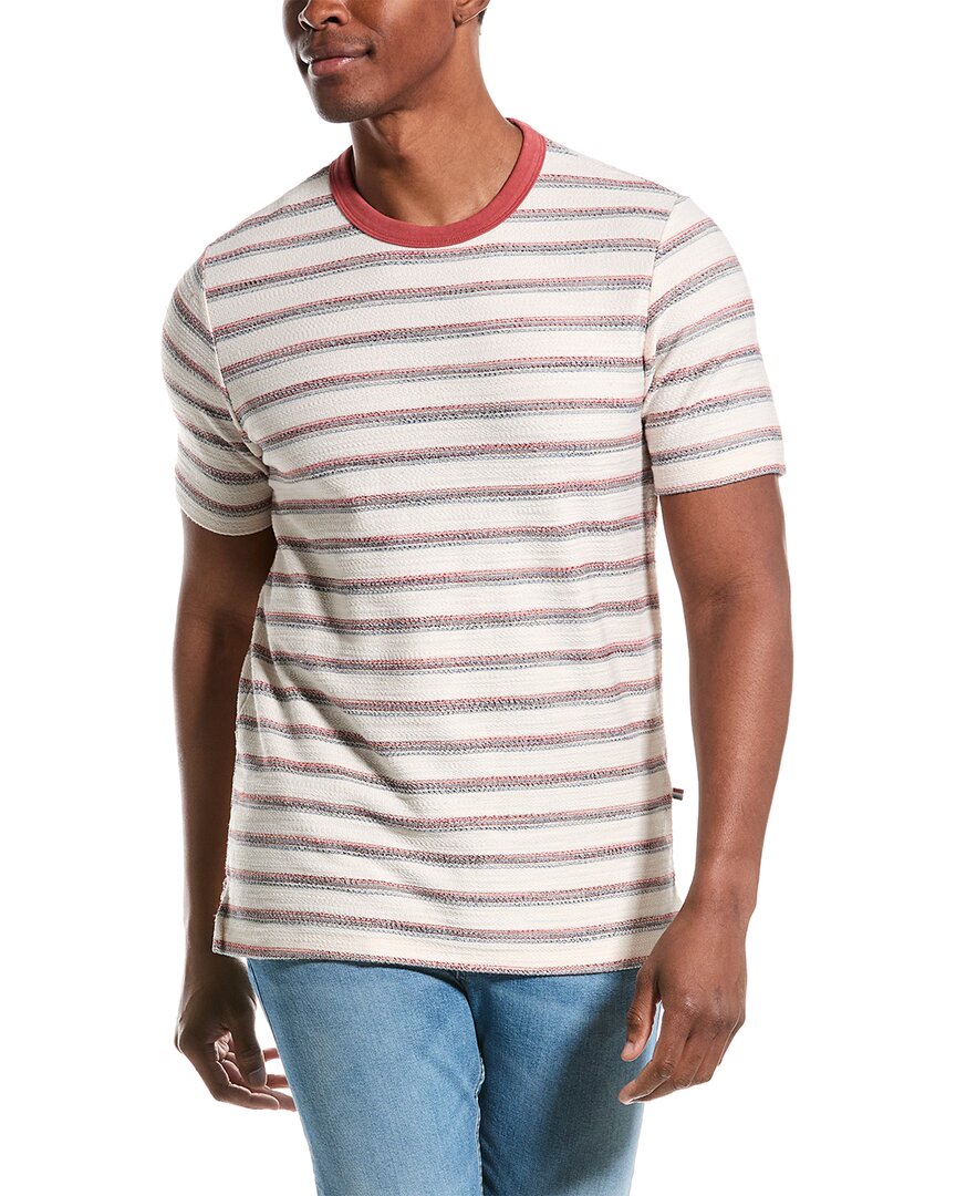 Shop Sol Angeles Stripe Boucle Slit Crew T-shirt