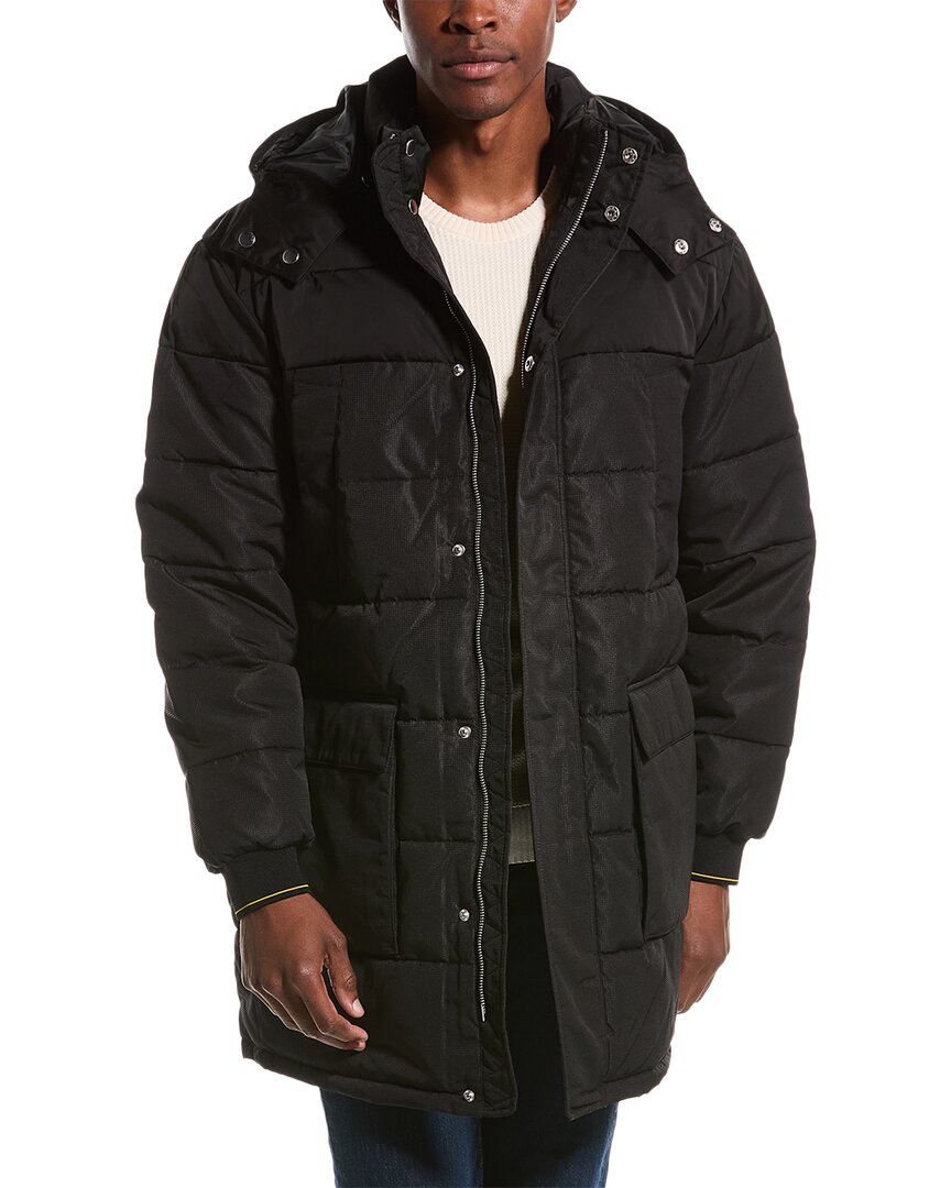 Armani Exchange Heavyweight Coat In Black