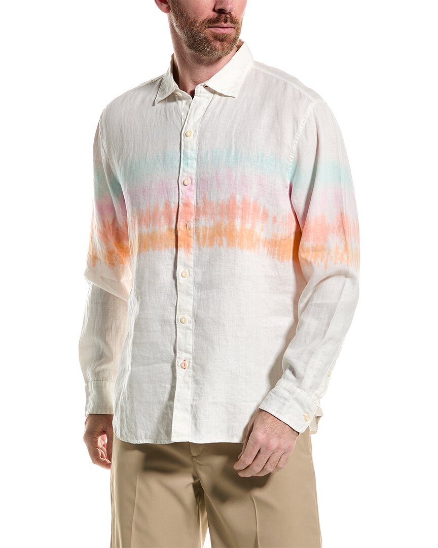 Shop Tommy Bahama Sunrise Tides Linen Shirt In White