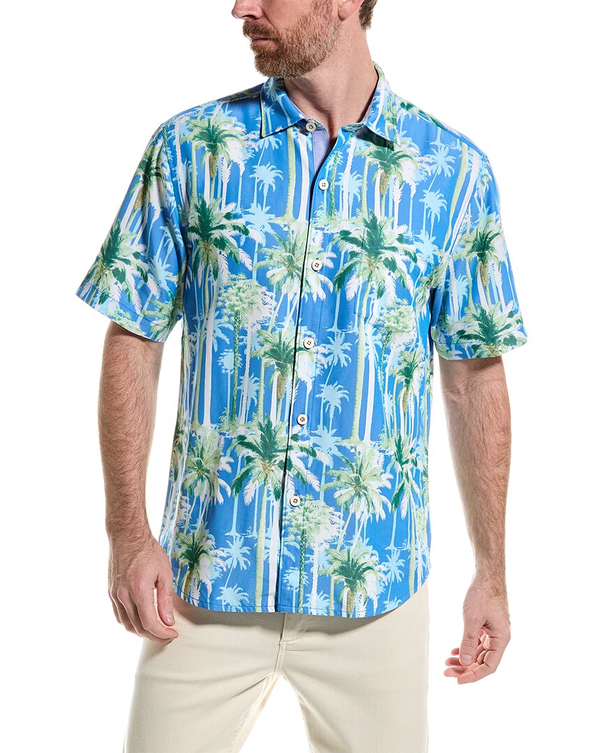 Tommy Bahama Coconut Point Grand Palms Shirt In Blue