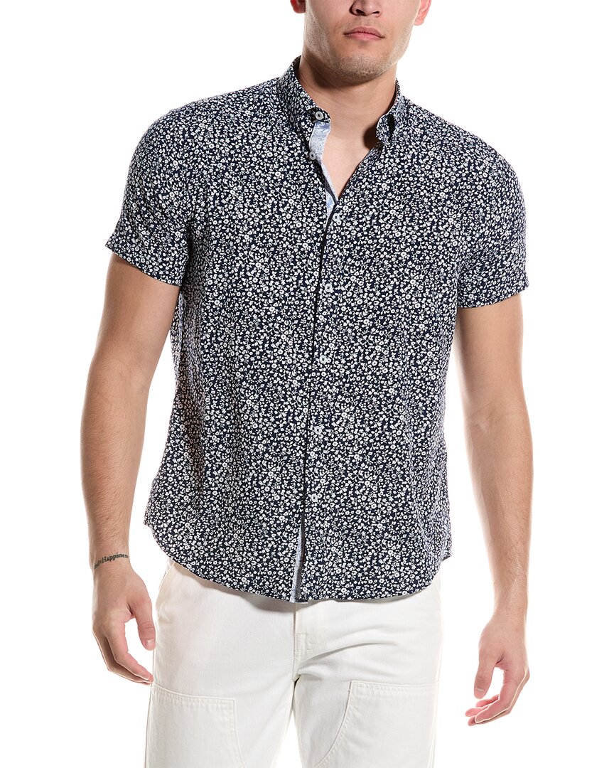 Shop Report Collection Floral Shirt In Navy