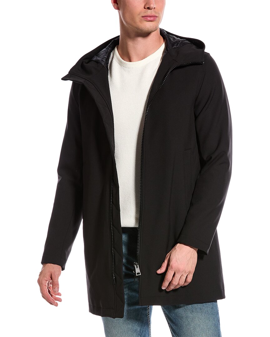 Shop Herno Chester Coat In Black