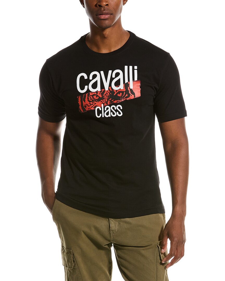 Shop Cavalli Class T-shirt In Black