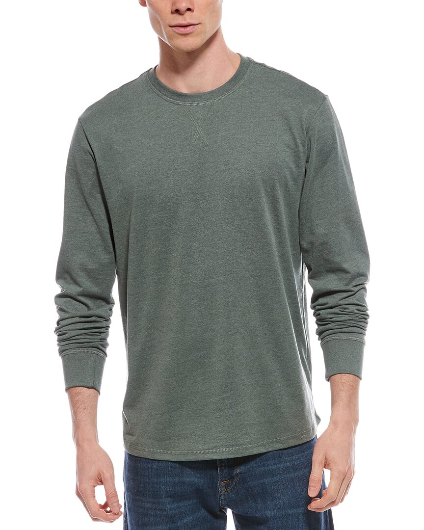 Weatherproof Vintage Brushed Jersey Crewneck Shirt In Green