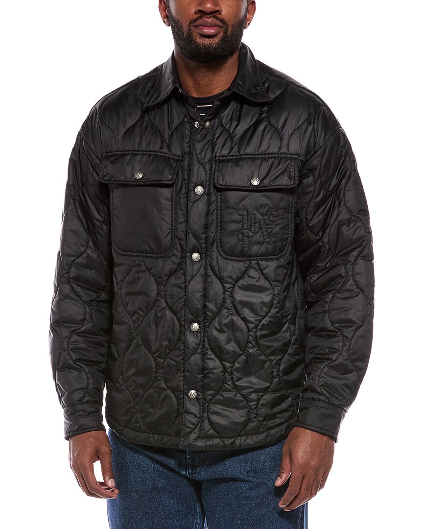 Palm Angels Quilted Jacket In Black