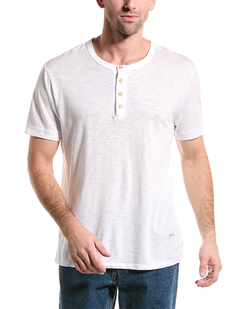 Shop Kinetix Henley T-shirt In White