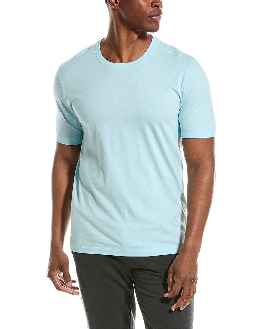 Shop Hanro Crewneck T-shirt In Blue