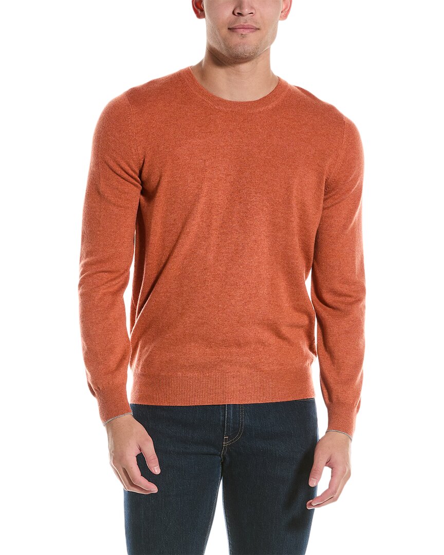 Brunello Cucinelli Man Sweater Rust Size 46 Cashmere In Red