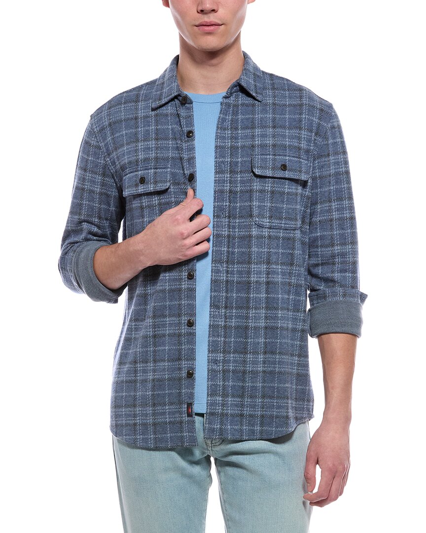 Faherty Legend Sweater Shirt In Blue