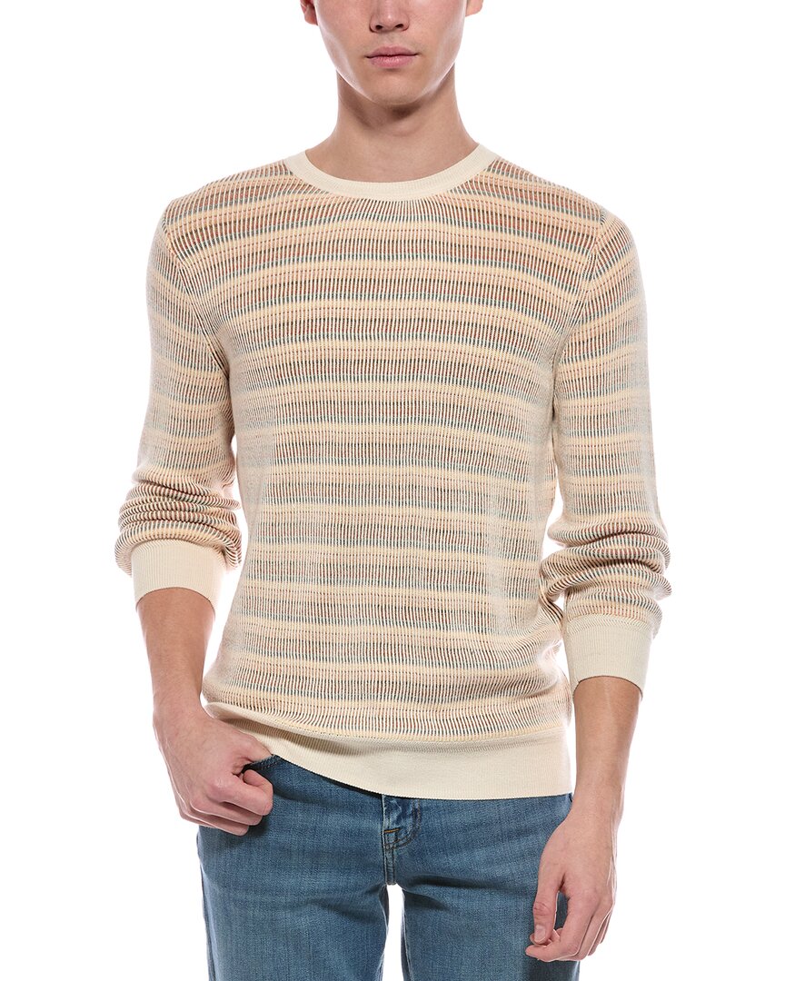 Faherty Sunwashed Crewneck Sweater In Brown