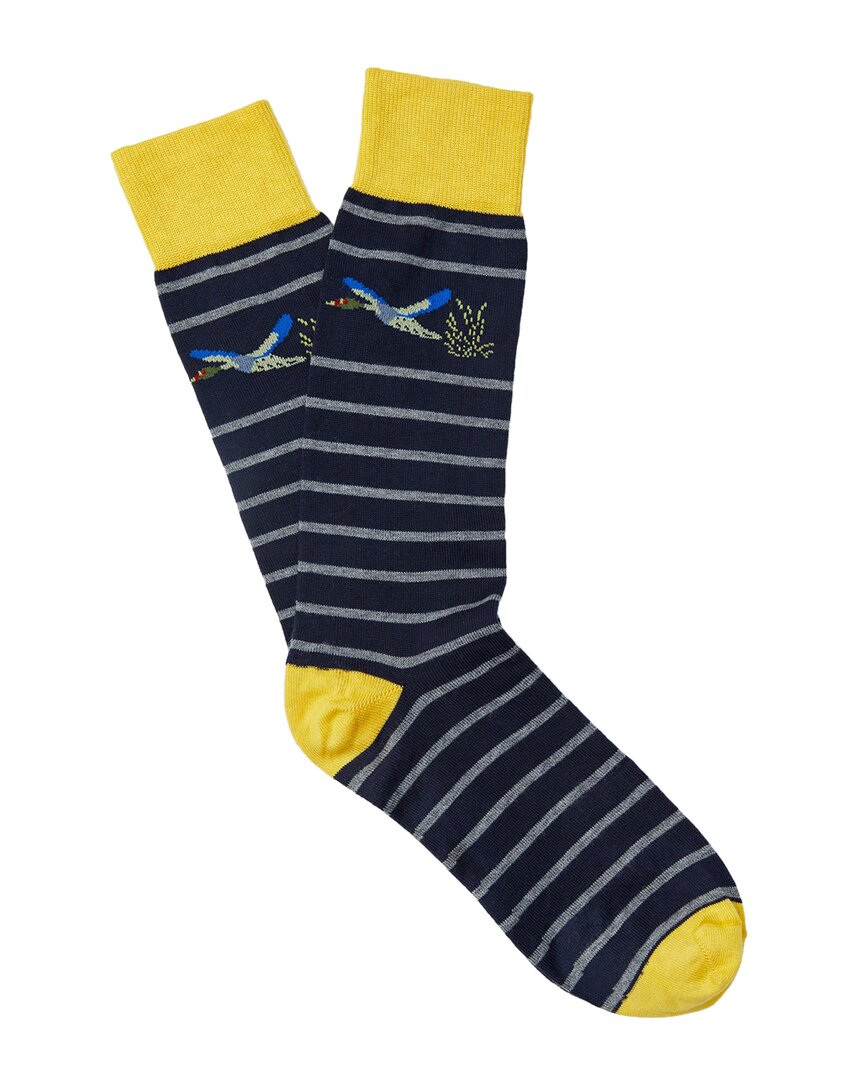 J.mclaughlin Pheasant Stripe Socks In Multi