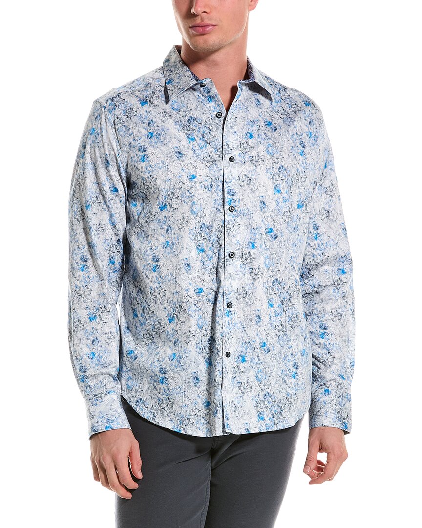 Shop Robert Graham Wallbanger Classic Fit Woven Shirt In Blue