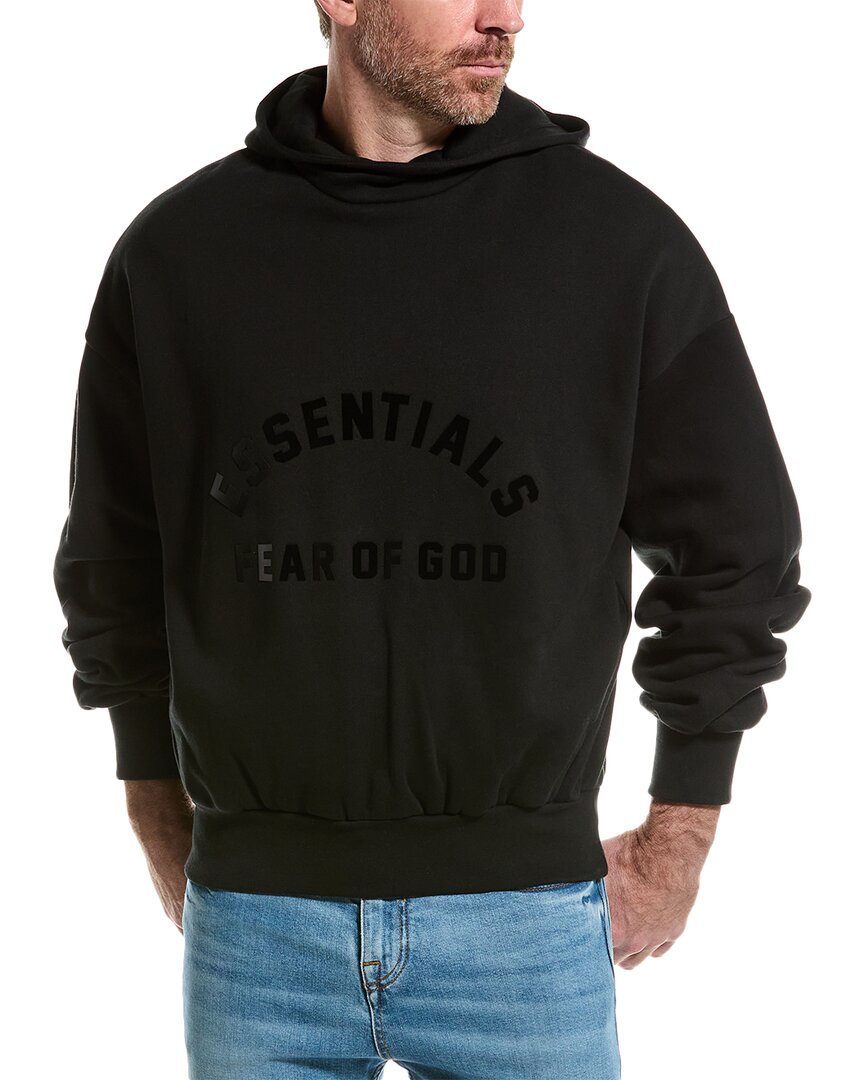 Essentials Fear Of God  Core Hoodie In Black