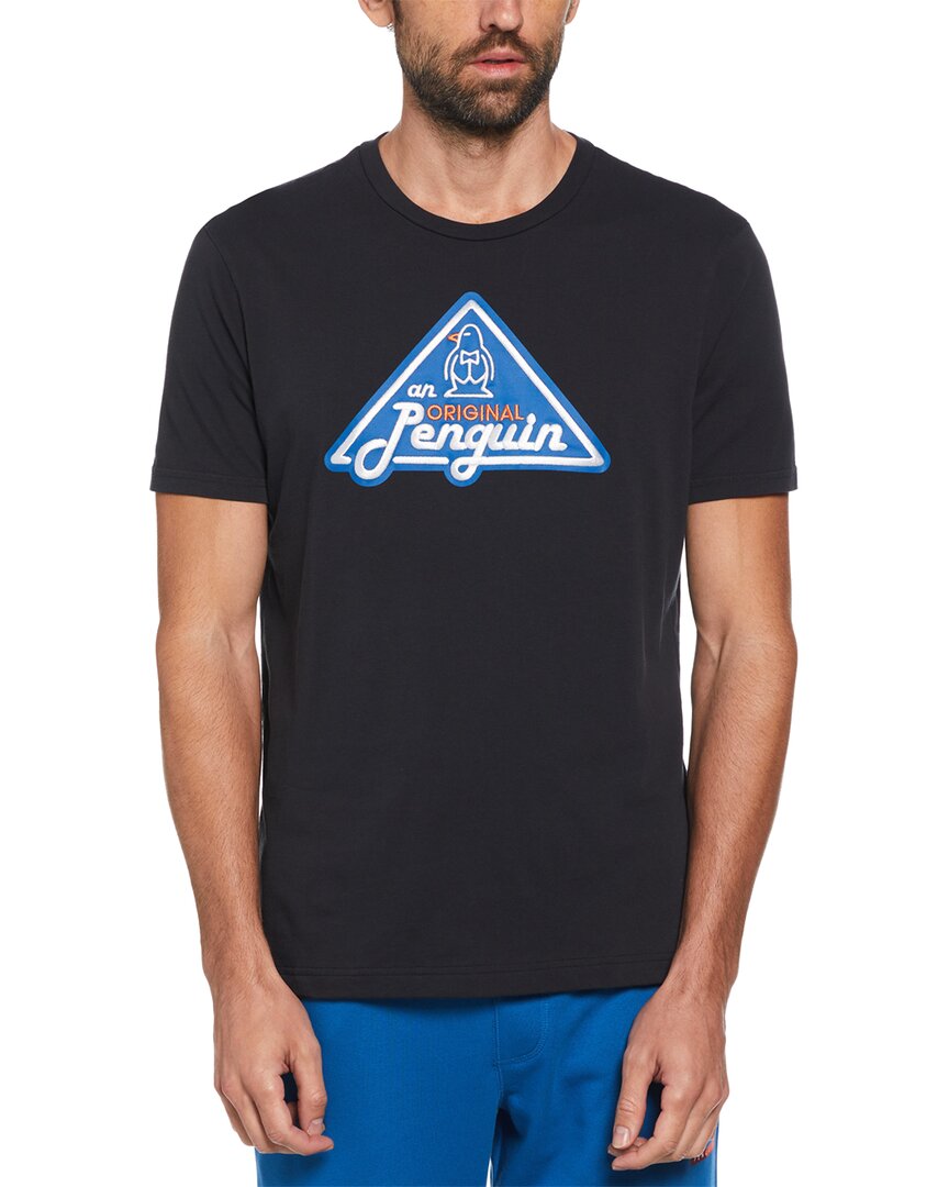 Shop Original Penguin Triangle Logo Graphic Print T-shirt